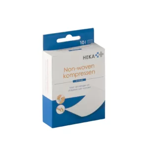 Heka non-woven kompres 5 x 5 cm steriel - 8 lagen