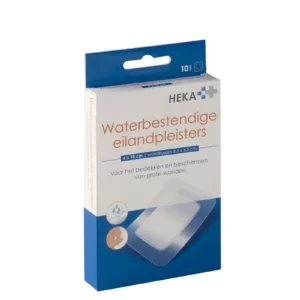 Heka waterbestendige eilandpleister transparant 6 x 10 cm steriel