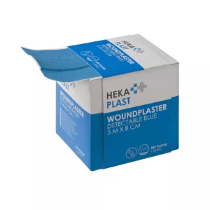 Heka plast detectable dispenserdoos 5 m x 8 cm niet-steriel