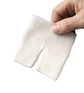 Heka pres hydrofiel drainkompres 10 x 10 cm steriel