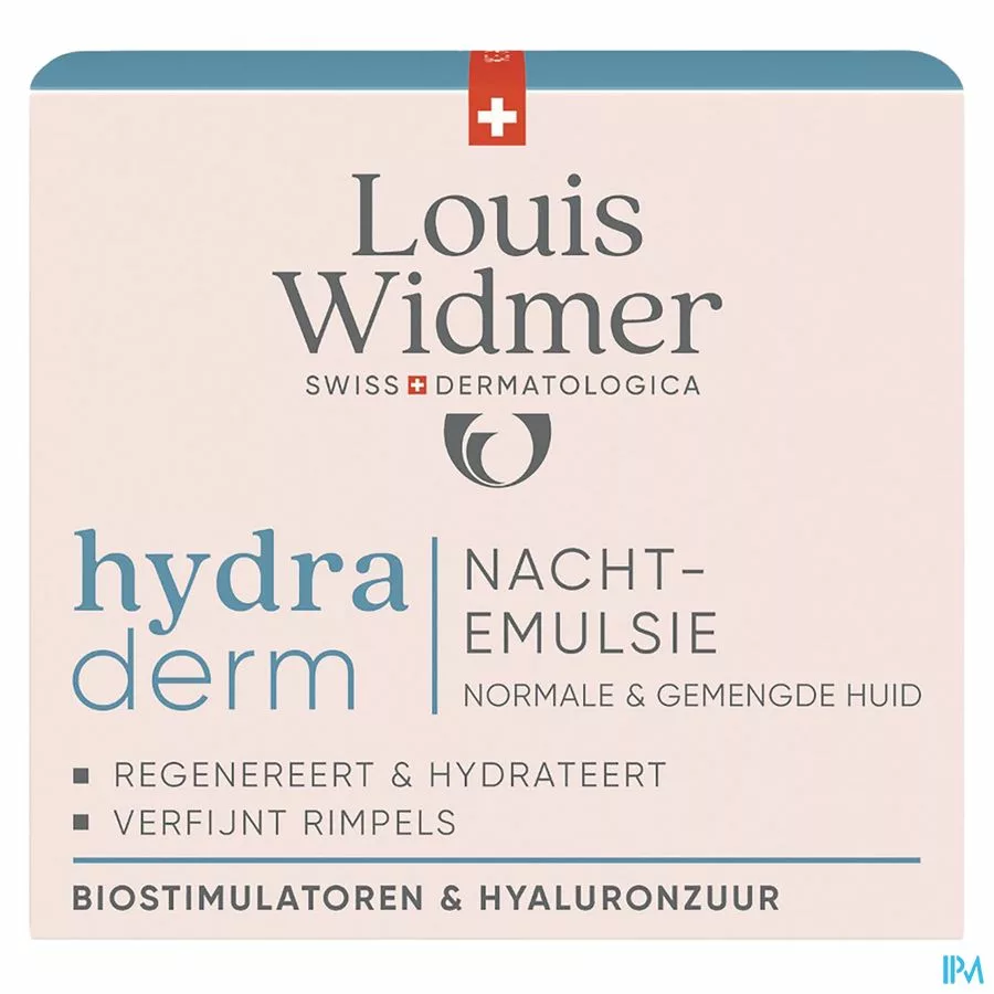 Widmer Hydraderm Nachtemulsie Zonder Parfum 50ml
