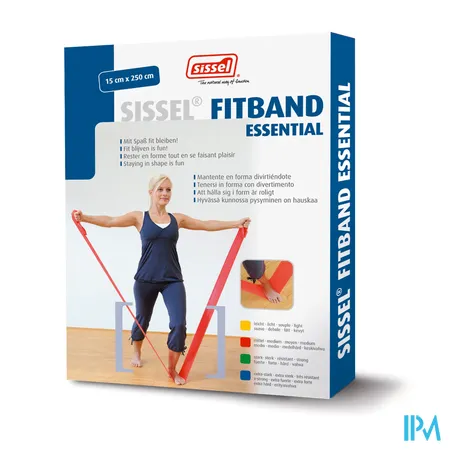 SISSEL® FITBAND ESSENTIAL - 15 cm x 2,5 m medium – rood