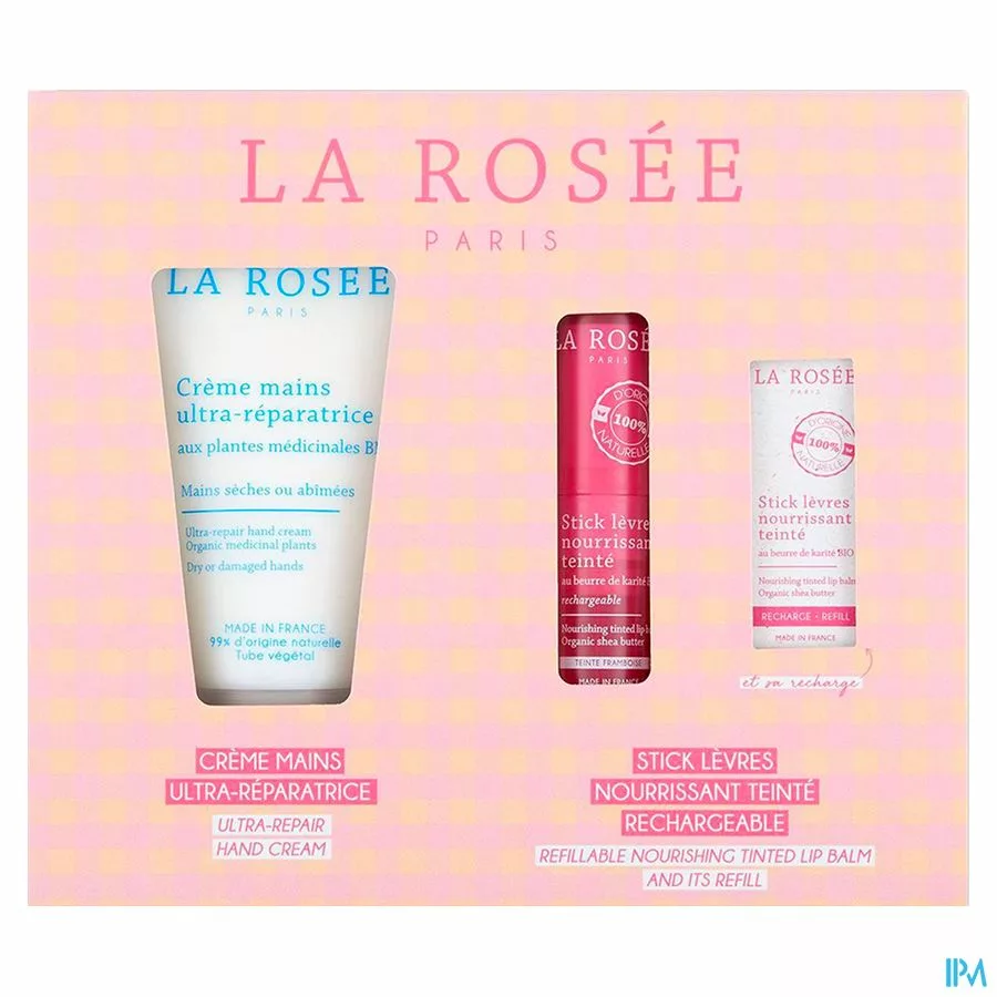La Rosee Toerismedoos Getinte Lippenstift 3 Prod.