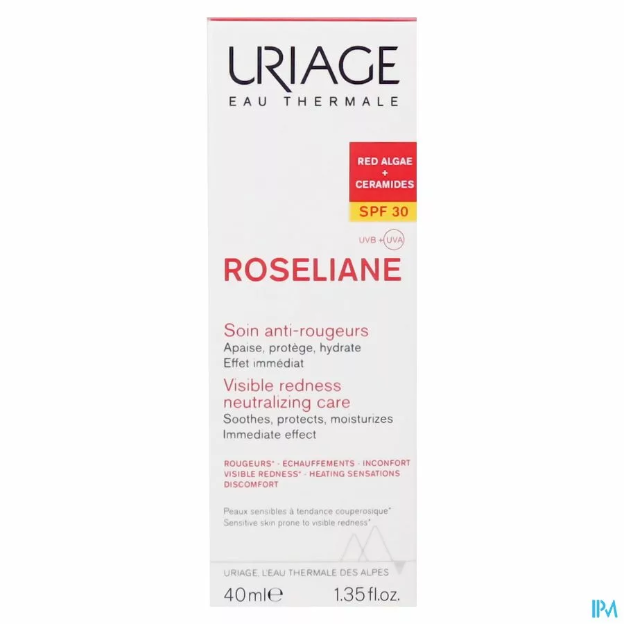 Uriage Roseliane Creme Anti Roodheid Ip30 40ml