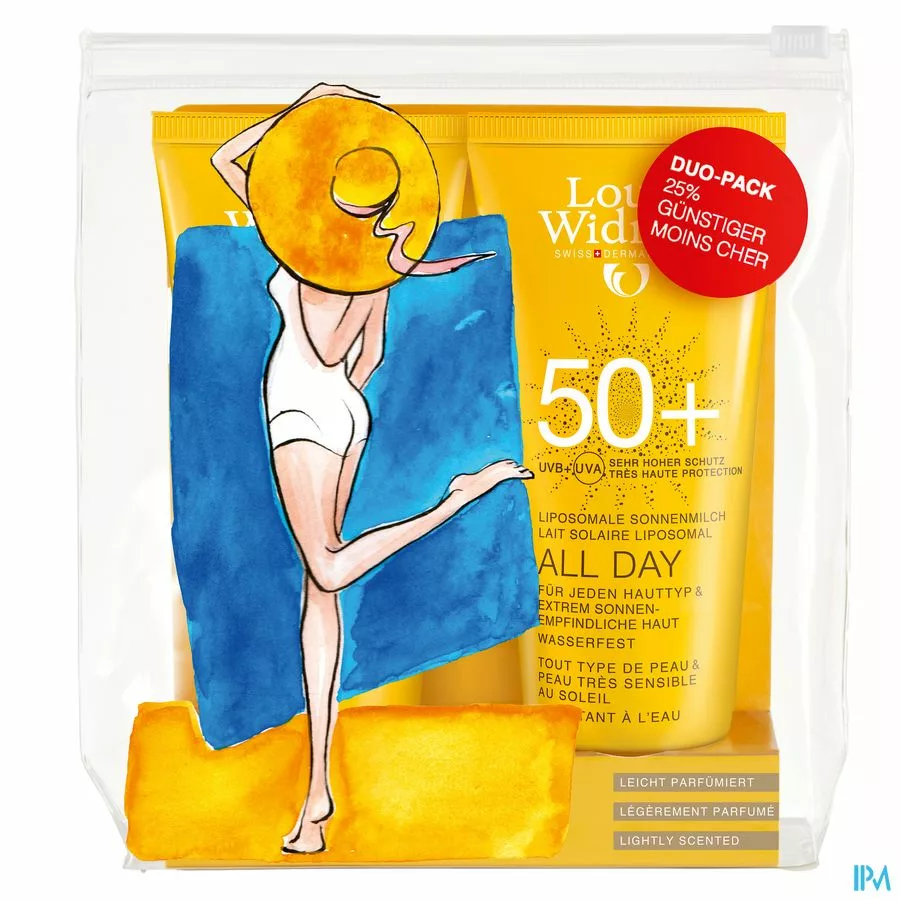 Widmer Sun All Day 50+ Duo Parf Tube 2x100ml