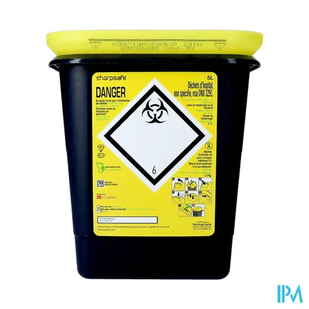 Sharpsafe® 5th GEN. 5 L Met Dual Protect Pro™ - FR/NL label