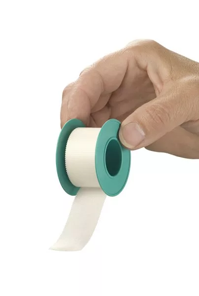 Heka silk hechtpleister ring 5 m x 1,25 cm niet-steriel