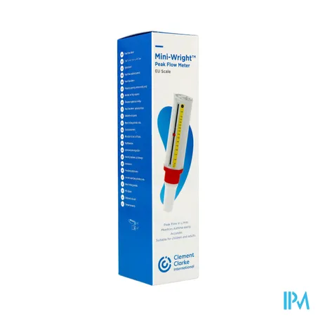 MiniWright - Peak-flow volwassenen European Scale (gele schaal) (3103387BE)