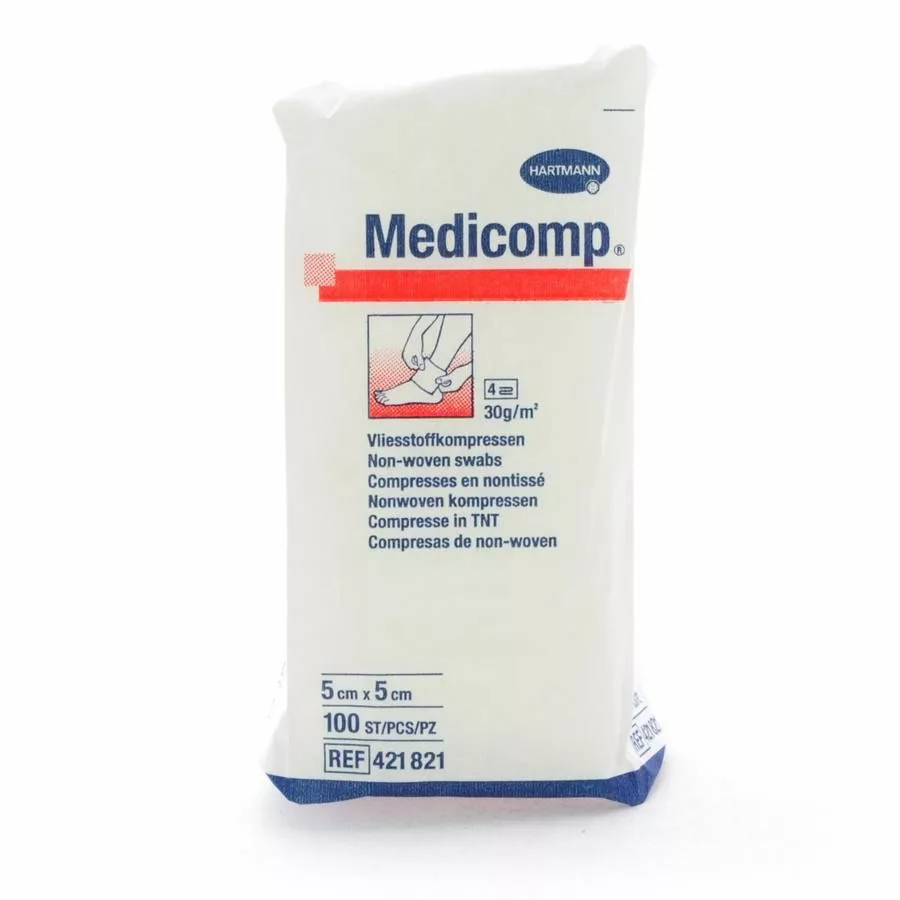 MEDICOMP 5x5cm 4l. nst. 100 p/s