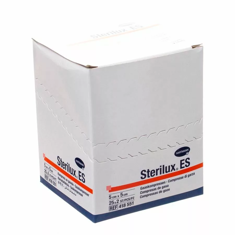STERILUX ES  5x5cm 8l.st.     25x2 p/s