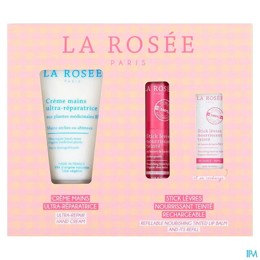 La Rosee Toerismedoos Getinte Lippenstift 3 Prod.