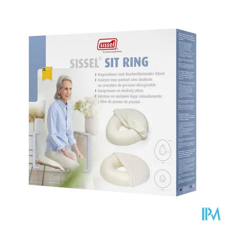 SISSEL® SITRING – ovaal – met wit overtrek Ronde zitring
