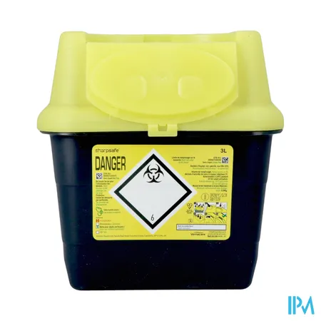 Sharpsafe® 5th GEN. 3 L SF deksel met flap - FR/NL label