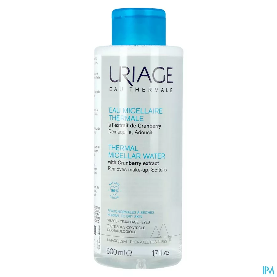 Uriage Thermaal Micc. Water Norm. Droge Huid 500ml