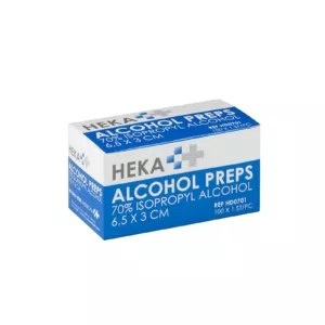 Heka alcoholdoekjes 6,5 x 3 cm niet steriel