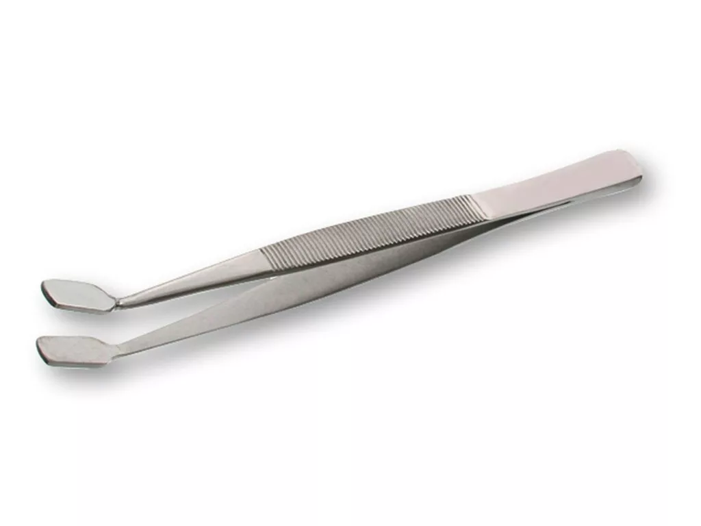 Dekglaspincet - roestvrij staal -10,5cm