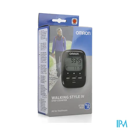 OMRON Walking style IV - zwart Elektronische stappenteller